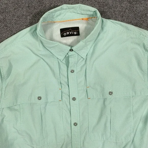 Orvis Shirt Men XL Open Air Caster UPF Vented Fishing Performance Seersucker - Picture 1 of 15